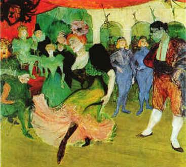  Henri  Toulouse-Lautrec Dance to the Moulin Rouge France oil painting art